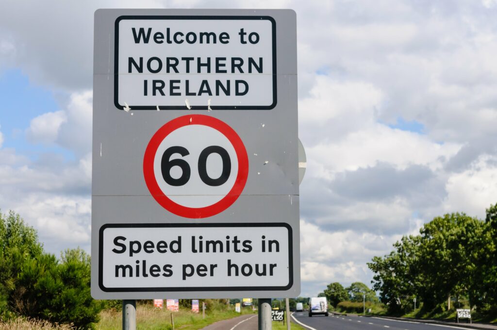 Northern Ireland Road Sign