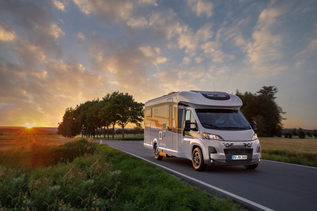Malibu Motorhome Driving on a Road