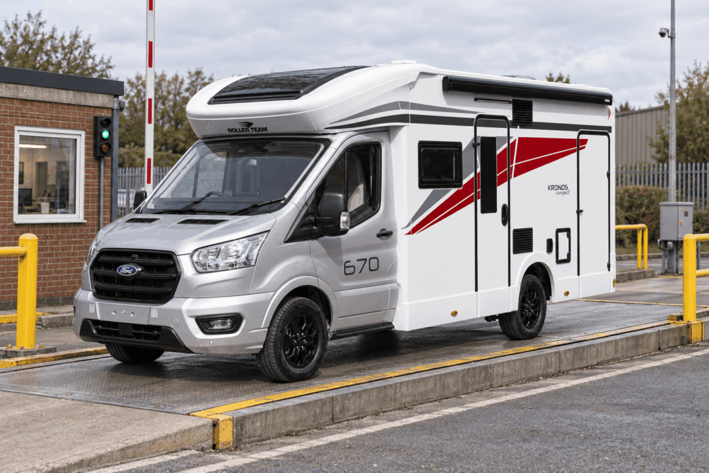 Motorhome on Public Weighbridge